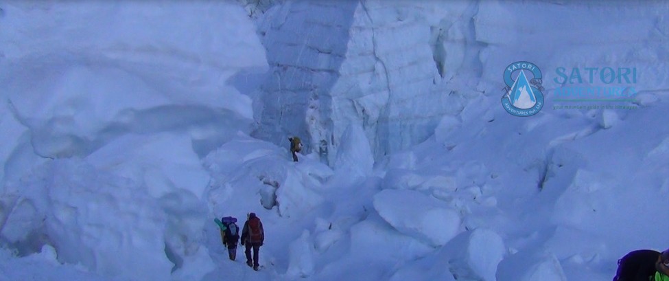 Khumbu Ice fall climbing in Everest