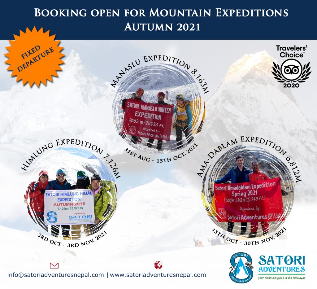 Autumn Expedition in Nepal 2021