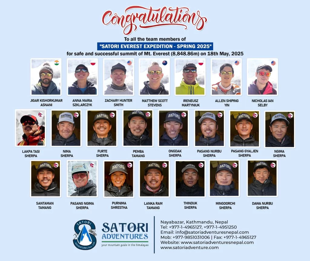 everest expedition summit team