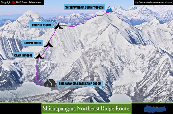 22shishapangma northern route map