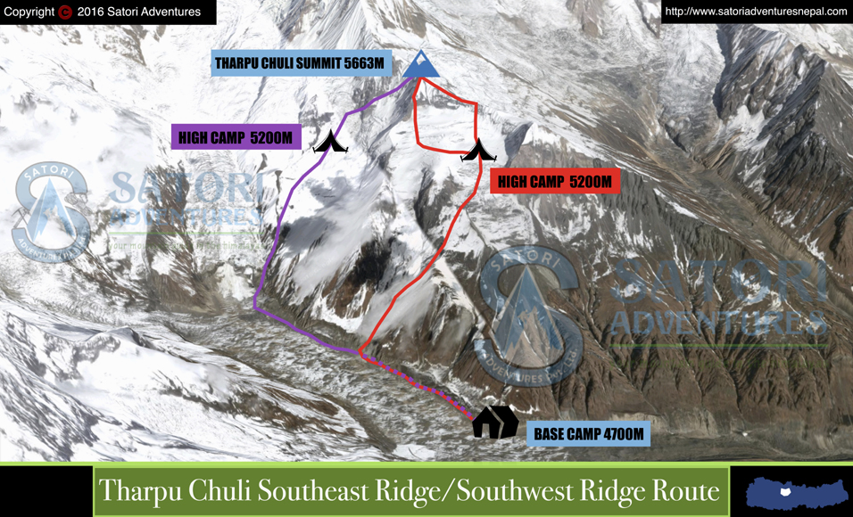 45tharpu chuli southeast ridge_southwest ridge1
