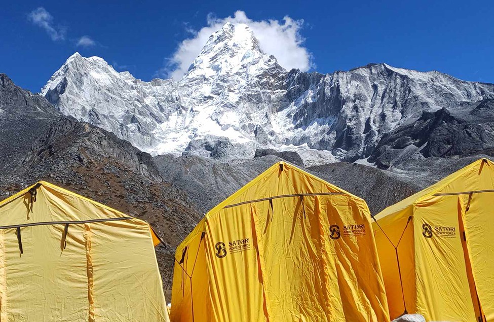 Our Tents at Amadablam Base Camp