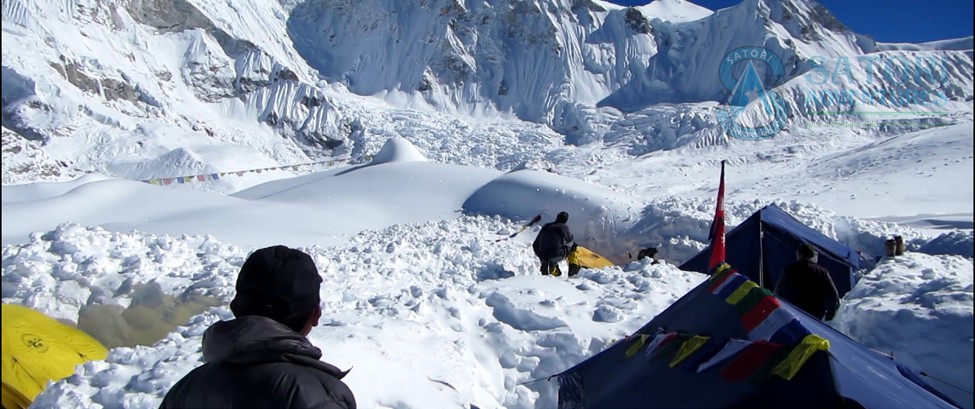 Baruntse base camp photo