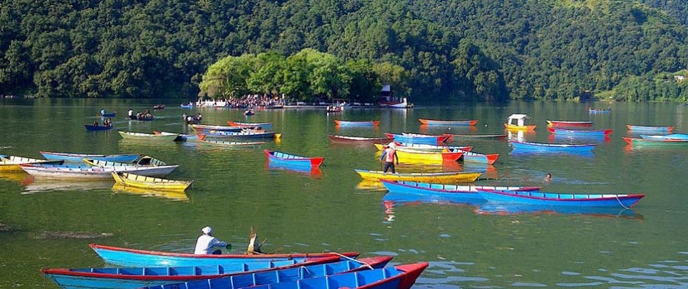 View of Fewa lake Pokhara