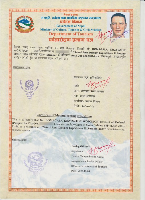  Amadablam Exped. Autumn 2024 