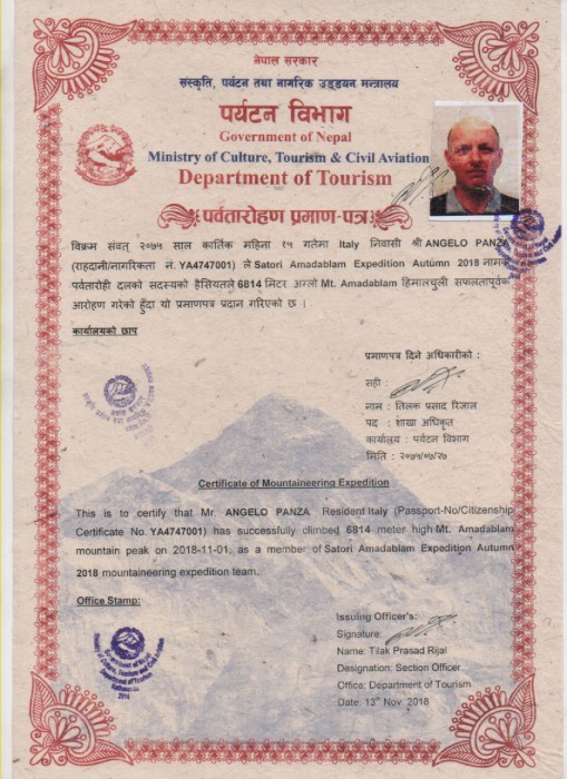  Amadablam Exped. Autumn 2018 