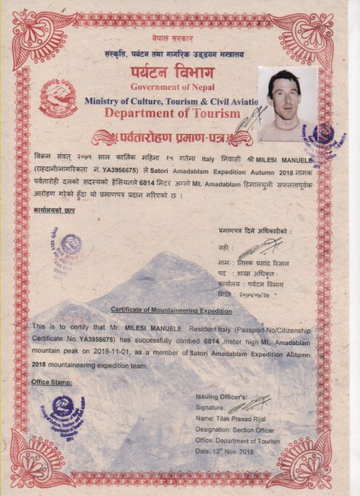  Amadablam Exped. Autumn 2018 