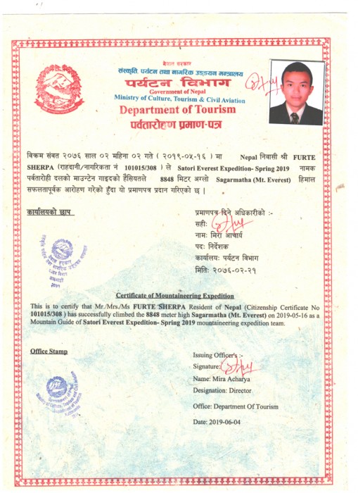  Everest Expedition Spring 2019 