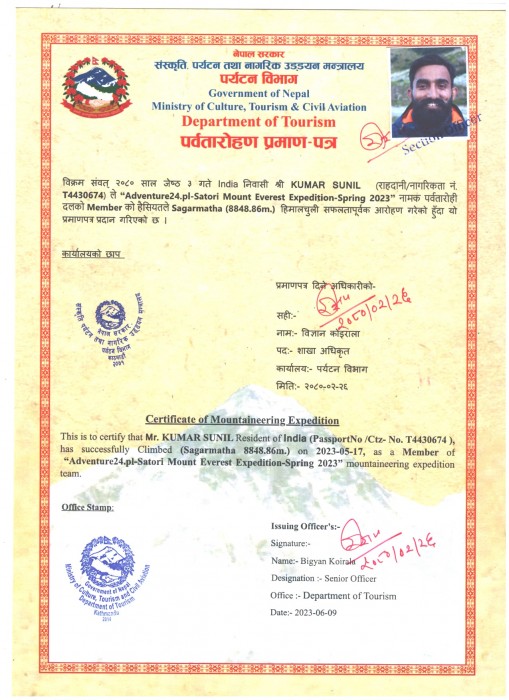  Everest Expedition Spring 2023 