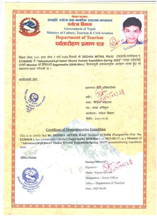  Everest Expedition Spring 2023 