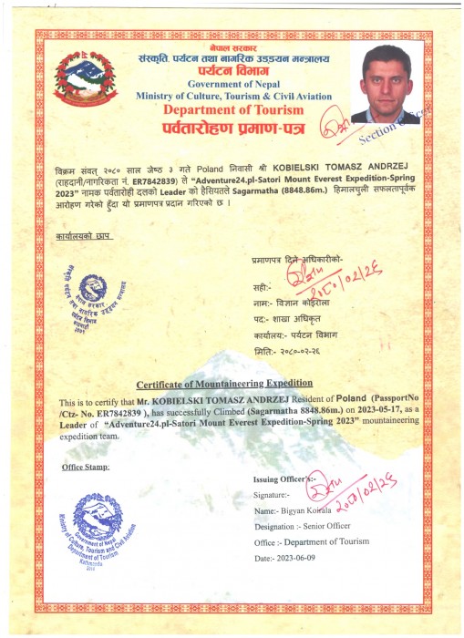  Everest Expedition Spring 2023 