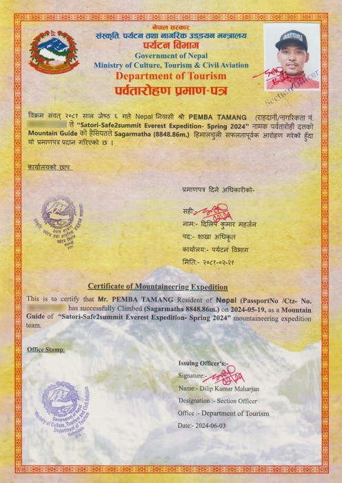  Everest Expedition Spring 2024 