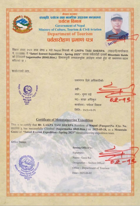  Everest Expedition Spring 2025 