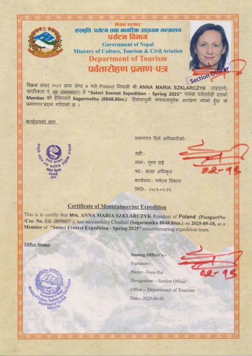  Everest Expedition Spring 2025 