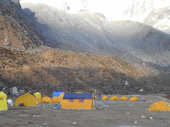  View of Base Camp										 