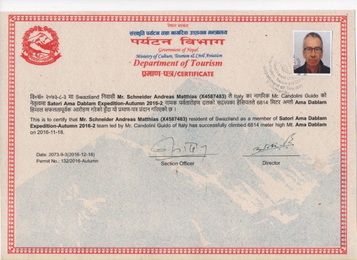  Summit Certificate										 
