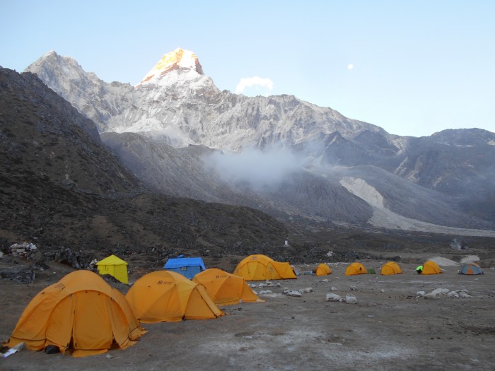 View of Amadablam and Base Camp 