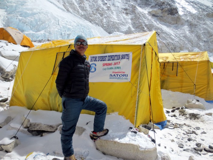  Satori Climbing Guide at Camp II 