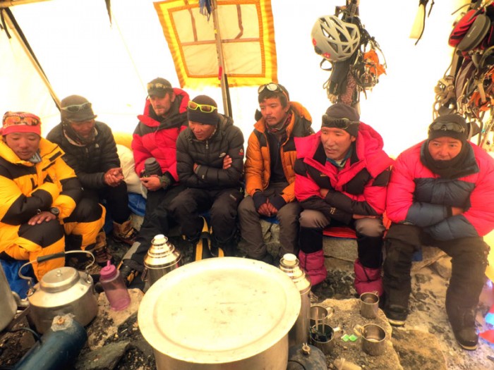  Satori Everest Expedition Team in a Camp										 