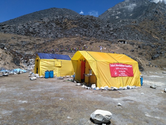  Tent at Ama-dablam Base Camp										 