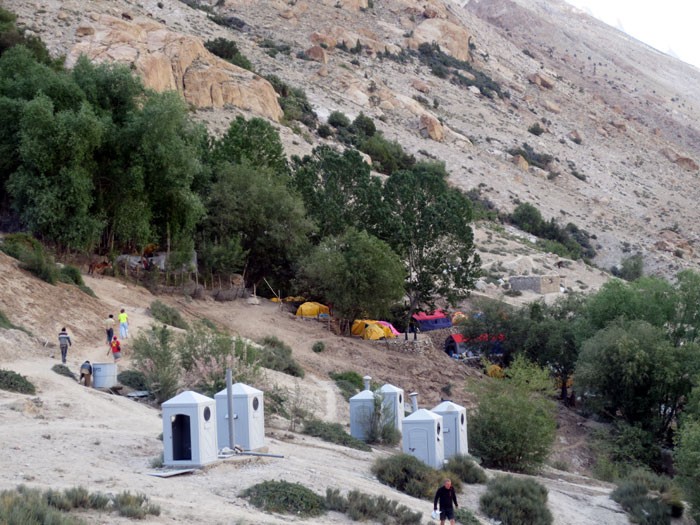  K2 En-route camping view 