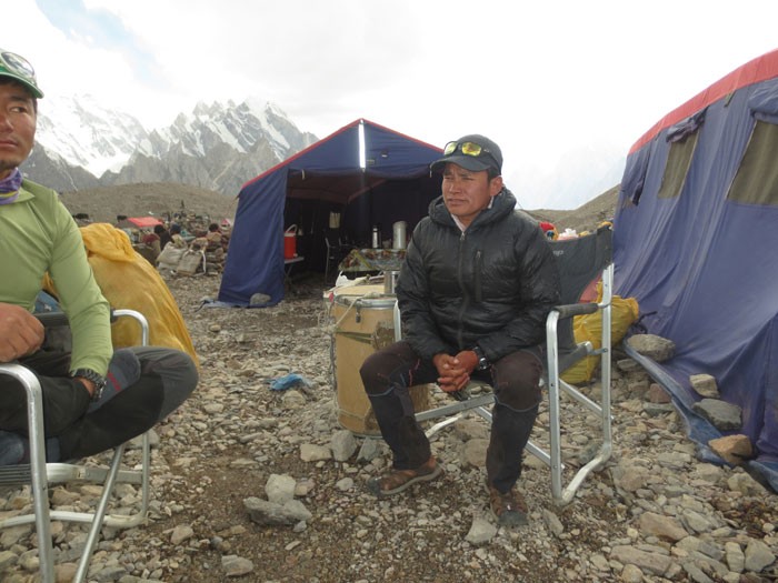  K2 Expedition Satori Sherpa at Base Camp										 