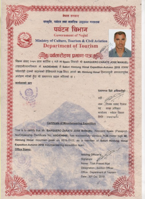  Himlung Expedition Autumn 2018 