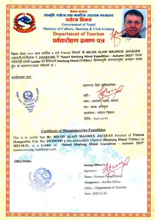  Himlung Expedition Autumn 2023 