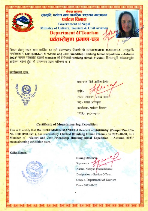  Himlung Expedition Autumn 2023 