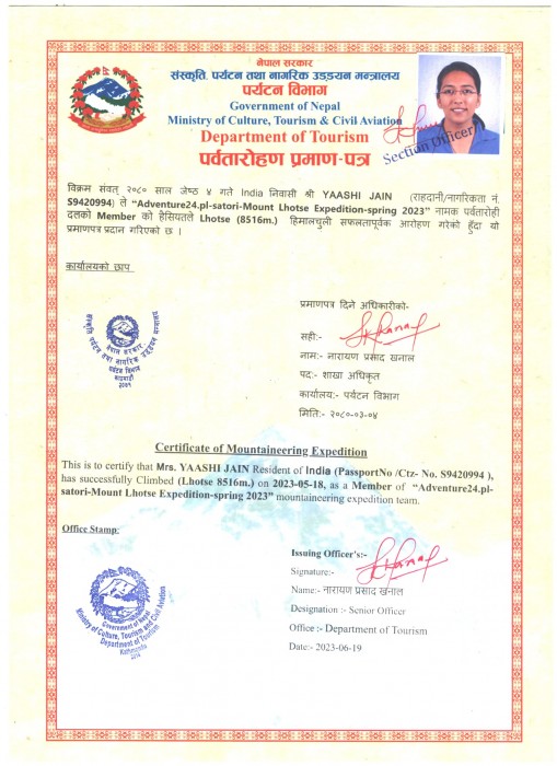  Lhotse Expedition Spring 2023 