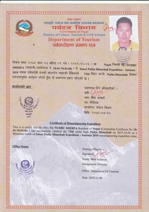  Putha Expedition Autumn 2019 