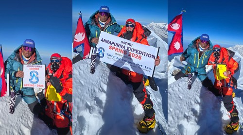 Slawomir Krok, A Polish Mountaineer Summits Annapurna I Successfully | Guided by Nima Sherpa and Satori Adventures