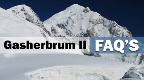 Gasherbrum II Expedition FAQ's
